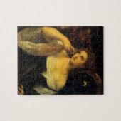 Vrouw met een spiegel van tiaan,  renaissance legpuzzel (Horizontaal)