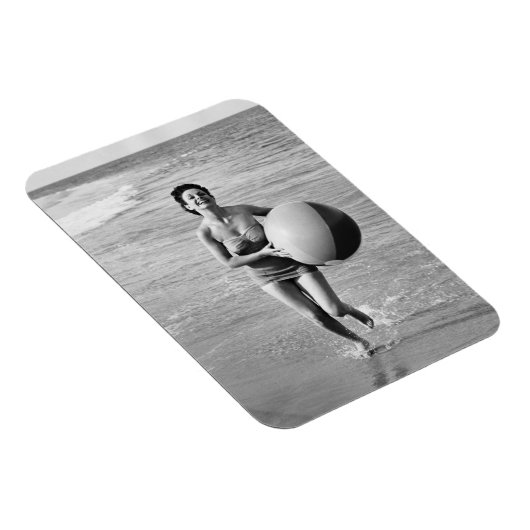 Vrouw met een strand magneet (Rechterzijde)