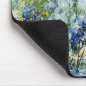 Vrouw met een Vase Irises Muismat (Hoek)