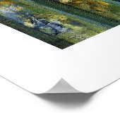 Vrouw met een Vase Irises Poster (Hoek)