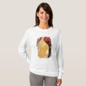 Vrouw met een ventilator van 1919 t-shirt (Voorkant volledig)