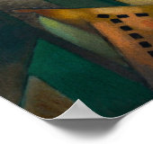 Vrouw met een ventilator van Jean Metzinger Poster (Hoek)