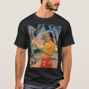 Vrouw met een vrucht van Paul Gauguin T-shirt