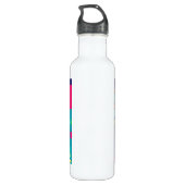  vrouw met een wijnglas Abstracte kunst Waterfles (Achterkant)