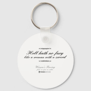 Vrouw met een zwaard sleutelhanger