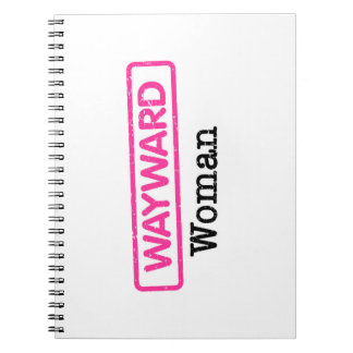 Vrouw met een zwervend leven notitieboek