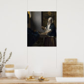 Vrouw met evenwicht — Vermeer Poster (Keuken)