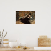 Vrouw met fans poster (Keuken)