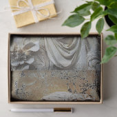 Vrouw met Fern Fronds Decoupage Tissuepapier (Geschenk)