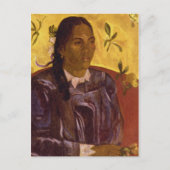 Vrouw met Gardenia door Paul Gauguin Briefkaart (Voorkant)