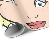 Vrouw met geel haar cadeaupapier (Rol Hoek)