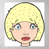 Vrouw met geel haar poster (Voorkant)