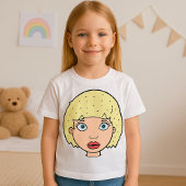 Vrouw met geel haar t-shirt