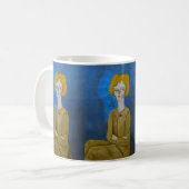 "Vrouw met gevouwen armen" Koffiemok (Voorkant links)