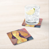 Vrouw met groot Pet, Modigliani Kartonnen Onderzetters (Insitu)