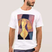 Vrouw met groot Pet, Modigliani T-shirt (Voorkant)
