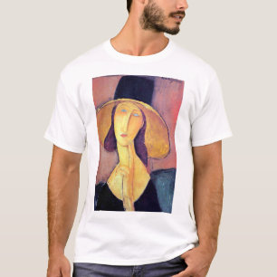 Vrouw met groot Pet, Modigliani T-shirt