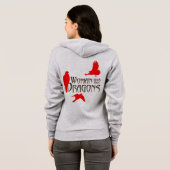 Vrouw met haar Dragons Hoodie (Achterkant volledig)