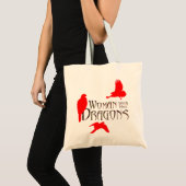 Vrouw met haar Dragons Tote Bag (Voorkant (product))