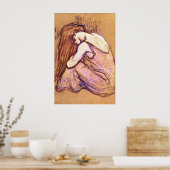 Vrouw Met haar haar van Toulouse-Lautrec Poster (Keuken)