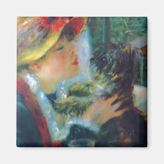 Vrouw met Haar Hond Renoir Fine Art Magneet