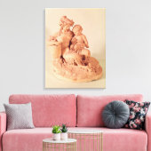 Vrouw met haar kind canvas afdruk (Insitu (Woonkamer))