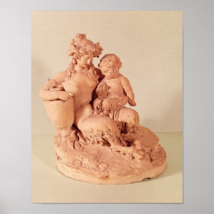 Vrouw met haar kind poster