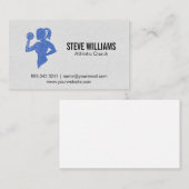 Vrouw met halters visitekaartje (Voorkant / Achterkant)