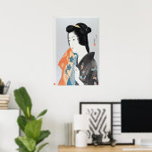 Vrouw met handdoek - Goyo Hashiguchi (192) Poster (Thuiskantoor)