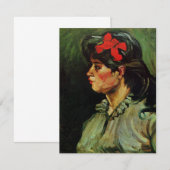 Vrouw met het Rode Koolstofportret van Vincent van (Voorkant / Achterkant)