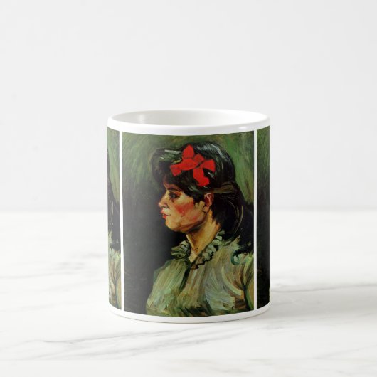 Vrouw met het Rode Koolstofportret van Vincent van Koffiemok (Center)