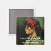 Vrouw met het Rode Koolstofportret van Vincent van Magneet (Voorkant / Achterkant)