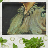 Vrouw met het Rode Koolstofportret van Vincent van Theedoek (Gevouwen)