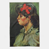 Vrouw met het Rode Koolstofportret van Vincent van Theedoek (Verticaal)