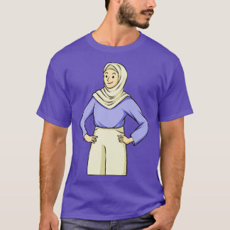 Vrouw met Hijab T-shirt