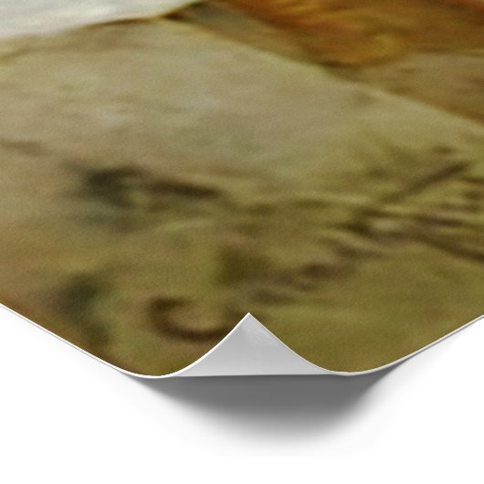 Vrouw met Iopen Fine Art Poster (Hoek)