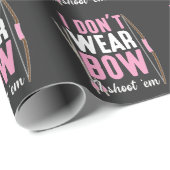 Vrouw met jachtboot met boogschieten Hunter Arrow Cadeaupapier (Rol Hoek)