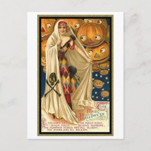  vrouw met kaap briefkaart (Voorkant)