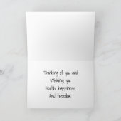 Vrouw met kat in garden.2 kaart (Binnen)