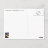 Vrouw met Kat - Japanse Kunst - Utagawa Kuniyoshi Briefkaart (Achterkant)