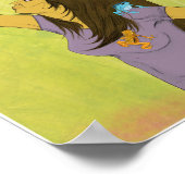 Vrouw met kikkers: 8,5 x 11 poster (Hoek)