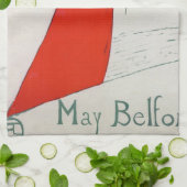 Vrouw met Kitten, Henri de Toulouse-Lautrec Theedoek (Gevouwen)