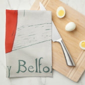 Vrouw met Kitten, Henri de Toulouse-Lautrec Theedoek (Quarter Fold)