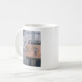 Vrouw met kleine beker 2007 koffiemok (Voorkant links)