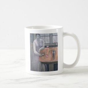 Vrouw met kleine beker 2007 koffiemok
