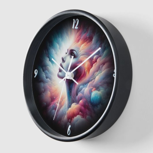 Vrouw met kosmisch aura haar (Hoek)