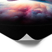 Vrouw met kosmisch aura haar poster (Hoek)