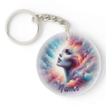 Vrouw met kosmisch aura haar