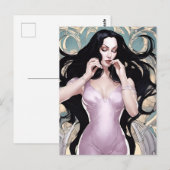 Vrouw met lang haar briefkaart (Voorkant / Achterkant)