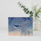 Vrouw met lang haar / kunst briefkaart (Staand voorkant)